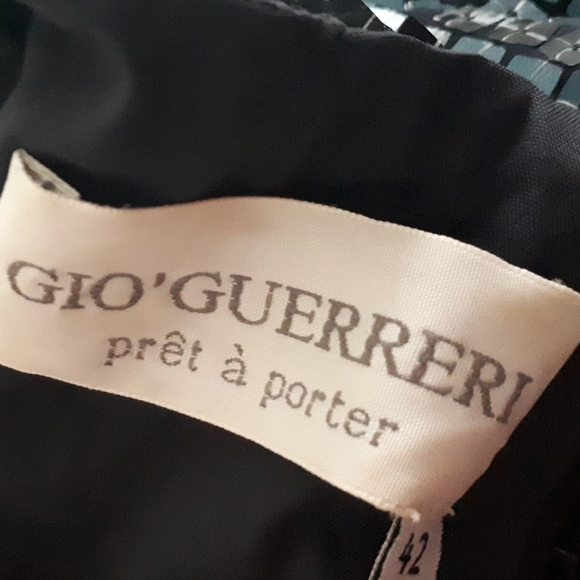 Gio Guerreri | Midnight Blue Sequin Embellished Dress - Picture 13 of 13